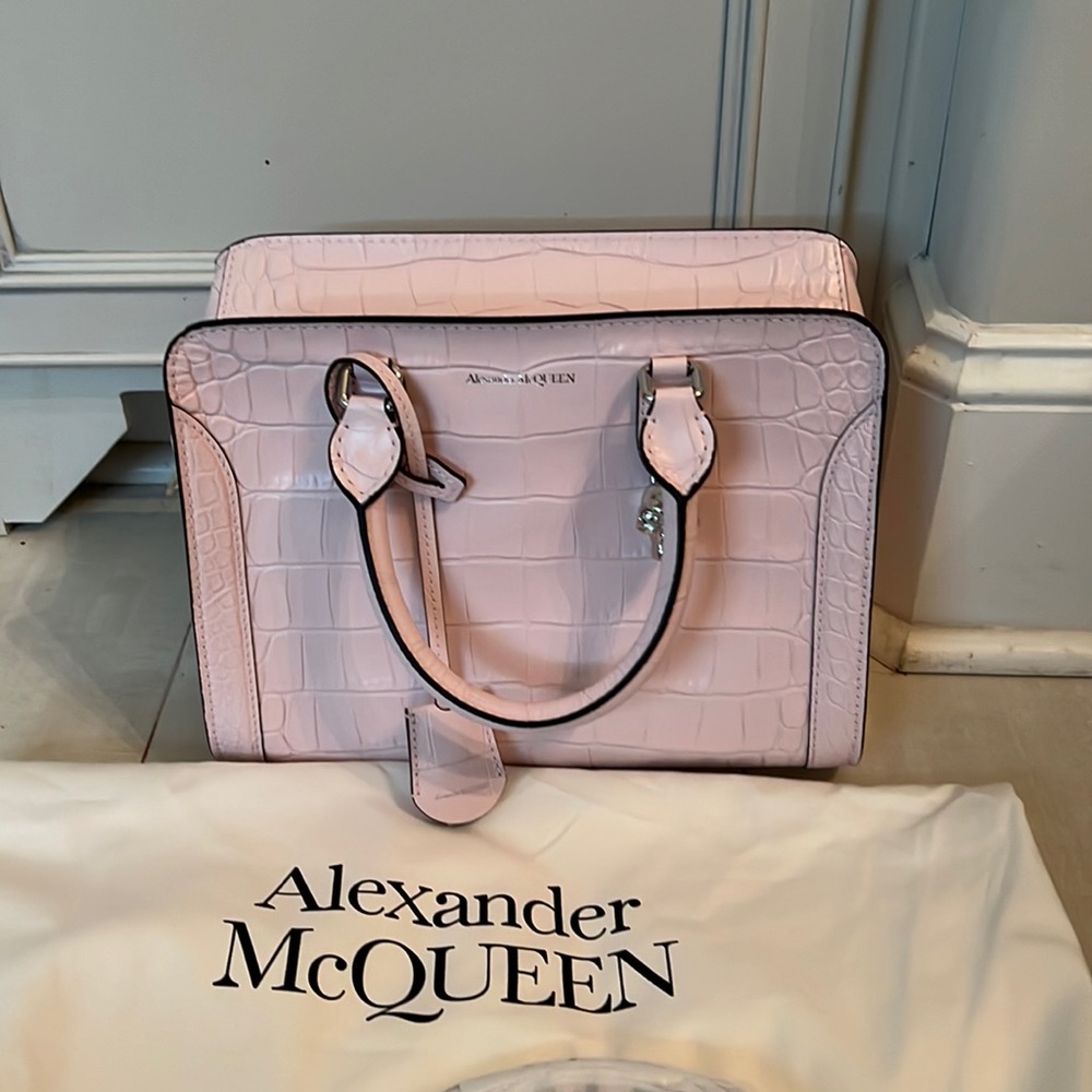 NWOT Alexander McQueen leather top handle bag
